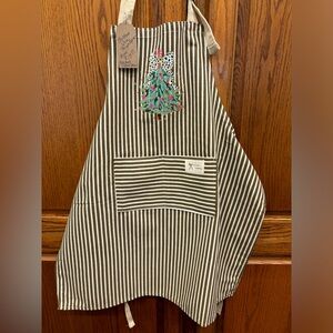 Cute Bow Christmas Tree 🌲 Stripe Apron